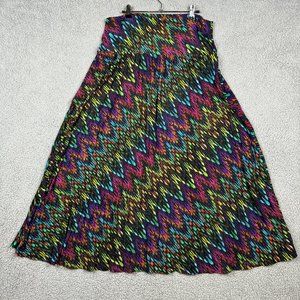 Allison Taylor Skirt Womens Size Large Colurfut Vintage Midi Flared 90s Bohemian